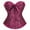 Watermelon Red, variant on ICHUANYI Women's Fashion Plus Size Corsets Shapewear Solid Underwear