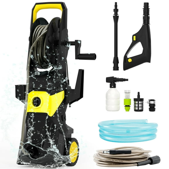 Portable 3000 PSI Electric High-Pressure Washer Yellow 2.6 GPM Power Washer