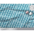 thumbnail image 2 of Soimoi Blue Rayon Fabric Geometric Arrow Tribal Fabric Prints By Yard 56 Inch Wide, 2 of 3