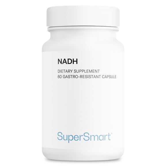 SuperSmart NADH – 5mg Per Day (Reduced Nicotinamide Adenine Dinucleotide) - NADH Supplement | Non-GMO & Gluten-Free - 60 Delayed Release Capsules