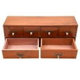 thumbnail image 5 of Retro 6-Drawer Storage Cabinet with 4 Small Drawers and 2 Large Drawers, Charming Brown Design for Neat and Elegant Workspace Organization, 5 of 6