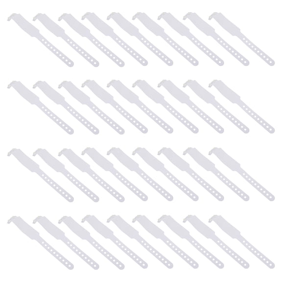 LOLIPPYY 100Pcs PVC Medical Identification Bands Disposable Hospital Patient Wristbands