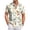 White, variant on HAJWOH Hawaiian Shirt for Men Casual Button Down Short Sleeve Summer Beach Shirts Loose Fit Floral Print Tropical Tops