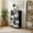 Color-3, variant on 4 Drawer Vertical Storage Dresser bright artistic tropical palm leaves tropical leaves with Wood Top Fabric Pull Drawers