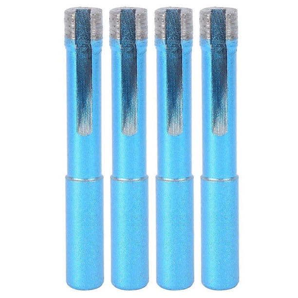 4PCs Hole Drill Bit Hardware Accessory Diamond Blue 10mm for Granite / Concrete / Marble