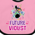 thumbnail image 4 of Inktastic Viola Future Violist Music Gift Girls Baby Bib, 4 of 4