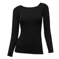thumbnail image 2 of LAVRA Women's Soft Casual Crew Neck Long Sleeve Shirt, 2 of 6