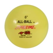 Sportime Inflatable All-Ball, Multi-Purpose, 6 Inches, Yellow, Each