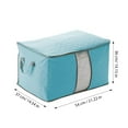 thumbnail image 2 of Minkissy Comforter Storage Bags with Zipper Blue Bedding Storage Bag Moisture Absorption Adults Home Use 1Pack, 2 of 8