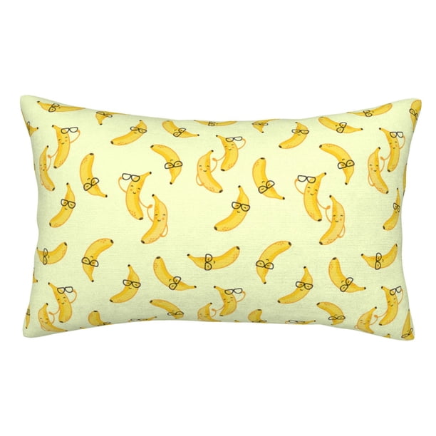 Balery Bananas Funda de Cojín Estampada, Regalos para Mujeres, Regalos de Amor para Ella, Regalos para Novia o Esposa, Funda de Almohada-20"x30"
