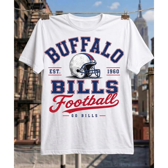 Vintage Buffalo Football T-Shirt, Buffalo Fan Gift, Game Day Apparel