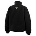 thumbnail image 3 of Women's WEAR by Erin Andrews Black New Orleans Saints Polar Fleece Half-Zip Jacket, 3 of 5