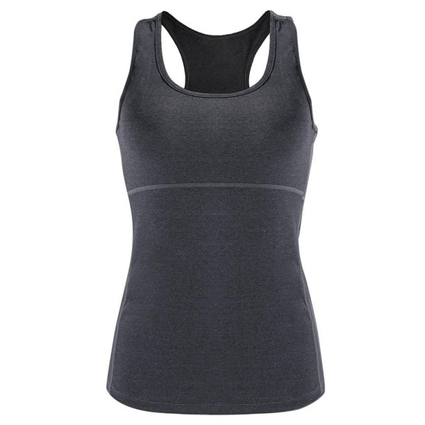 Camiseta sin mangas deportiva para correr y gimnasio para mujer METRO