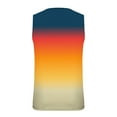 thumbnail image 3 of HOOMEUMY Men's Tie Dye Tank Top Summer Gradient Color Ombre Muscle Loose Fit Sleeveless Crew Neck Basic Tank Tops m_Multicolor XL, 3 of 4