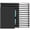 Black-A5-14, variant on A5 Black 14 Pack Hardcover Lined Writing Notebook