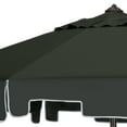 thumbnail image 4 of Safavieh Zimmerman 9' Market Crank UV Resistant Umbrella, Dark Green, 4 of 7