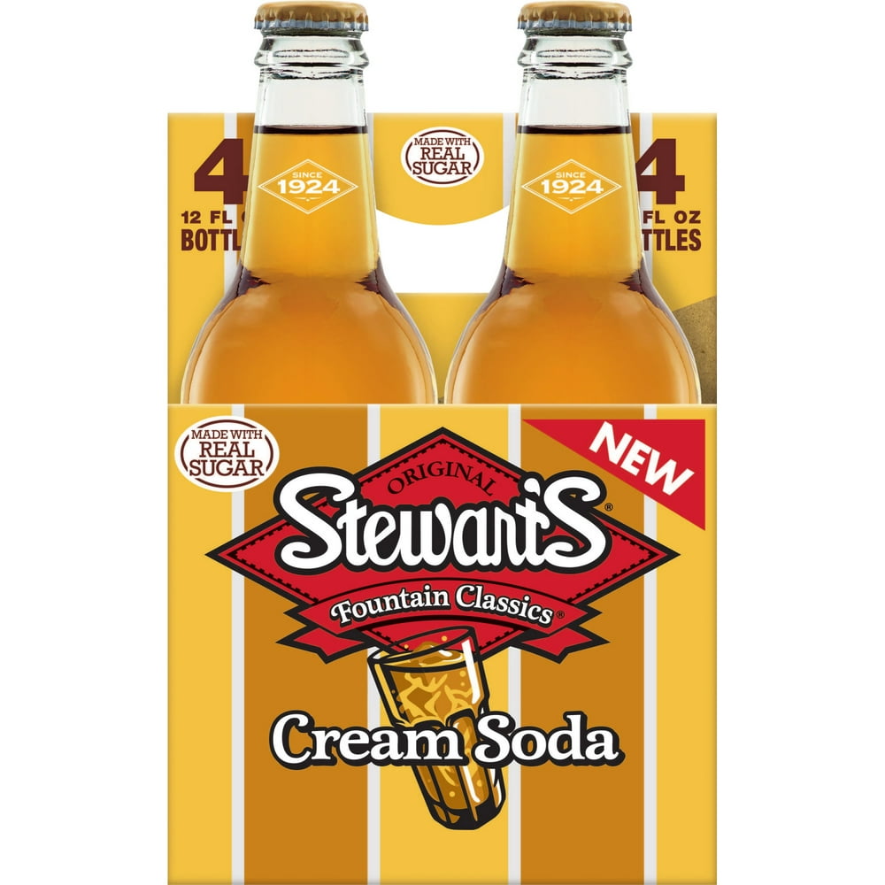 Stewart's Original Fountain Classics Cream Soda, 12 Fl. Oz., 4 Count