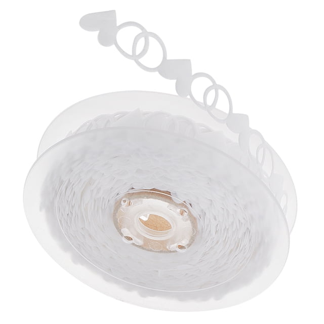 15 metros 20 mm corazón cinta encaje ajuste pa manualidades decoración blanco Zulema Ajuste del cordón