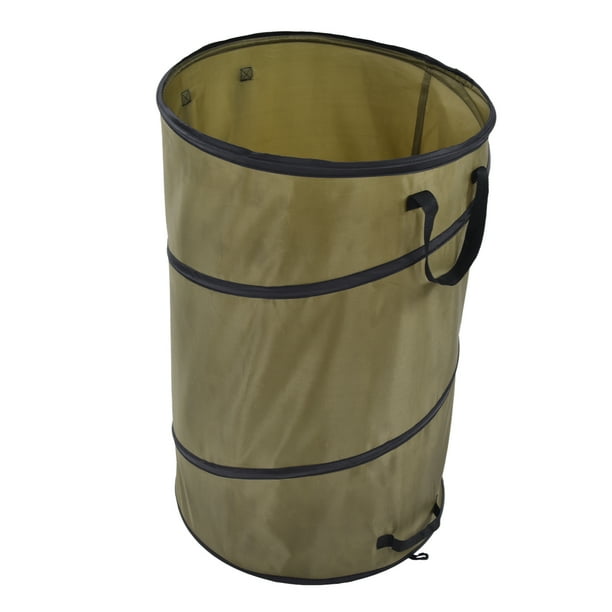 Bote De Basura Plegable, Contenedor De Hojas De Jardín, Tela Oxford Estable Reutilizable De 113L Y 30 Galones Para Acampar Para Césped