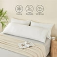 thumbnail image 3 of DISEN Body Pillow Cover Long Pillow Case, Rayon Made from Bamboo, Breathable & Silky Soft Body Pillow Pillowcase, Cooling Full Body Pillow Case for Hot Sleepers, Night Sweats (White, 20x54 Inches), 3 of 8