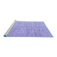 thumbnail image 2 of Ahgly Company Machine Washable Indoor Rectangle Abstract Blue Modern Area Rugs, 2' x 5', 2 of 4