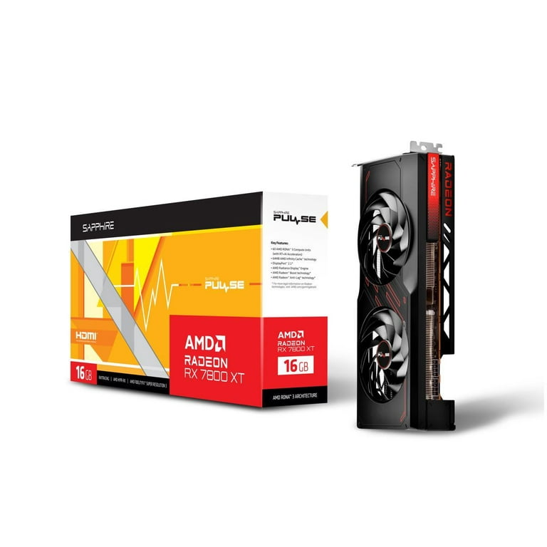 SAPPHIRE PULSE Radeon RX 7800 XT 16GB GDDR6 PCI Express 4.0 SAPPHIRE PULSE Radeon RX 7800 XT 16GB GDDR6 PCI Express 4.0