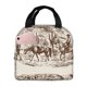 thumbnail image 1 of Easygdp Western Desert Cowboys2 Bolsa Térmica Premium - Tela Oxford Impermeable, Gran Capacidad, Bolsillo Frontal, Unisex para Trabajo, Escuela, Actividades al Aire Libre y Picnics, 1 of 8
