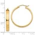 thumbnail image 4 of Real 14kt Yellow Gold Polished Hoop Earring; for Adults and Teens; for Women and Men, 4 of 4