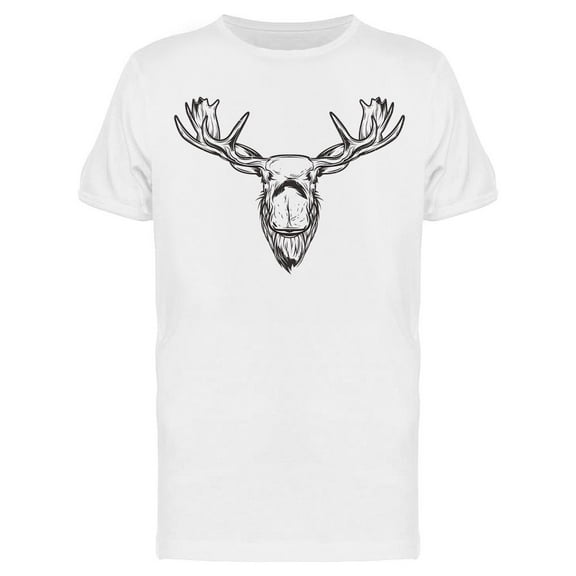 Wild Moose Head T-Shirt Men -Image by Shutterstock, Male Large