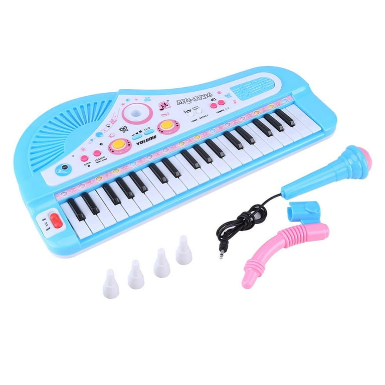 Peahefy Kid Clavier Électronique Piano avec Microphone 37 Touches