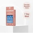 thumbnail image 6 of GoldFinger 24 Pcs Press On Toenails, Ready to Wear Fake Nails, Blue Gel Stick On Extensions, Reusable DIY Pedicure False Nail Kit with Glue, Cuticle Stick & File, 7 Day Durable & Long Lasting Wear, 6 of 11