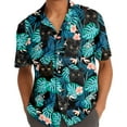 thumbnail image 5 of Funny Tropical Cat Hawaiian Shirts for Men Summer Beach Cats Button Down Mens Casual Hawaiian Shirts Short Sleeve 3, 5 of 7