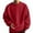 A-Red311, variant on XAOWF Men'S Casual Plush Sweatshirt Round Neck Solid Color Drop Sleeve Loose Fit Simple Stylish Pullover Everyday Wear 2025 Autumn Versatile Trendy Tops