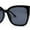 All Black, variant on Womens Glitter Oversize Cat Eye Inset Lens Designer Sunglasses All Black