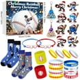 thumbnail image 2 of 2025 Youth Sports Advent Calendar for Kids Baseball Themed Countdown Set with Stocking Stuffers, 2 of 7