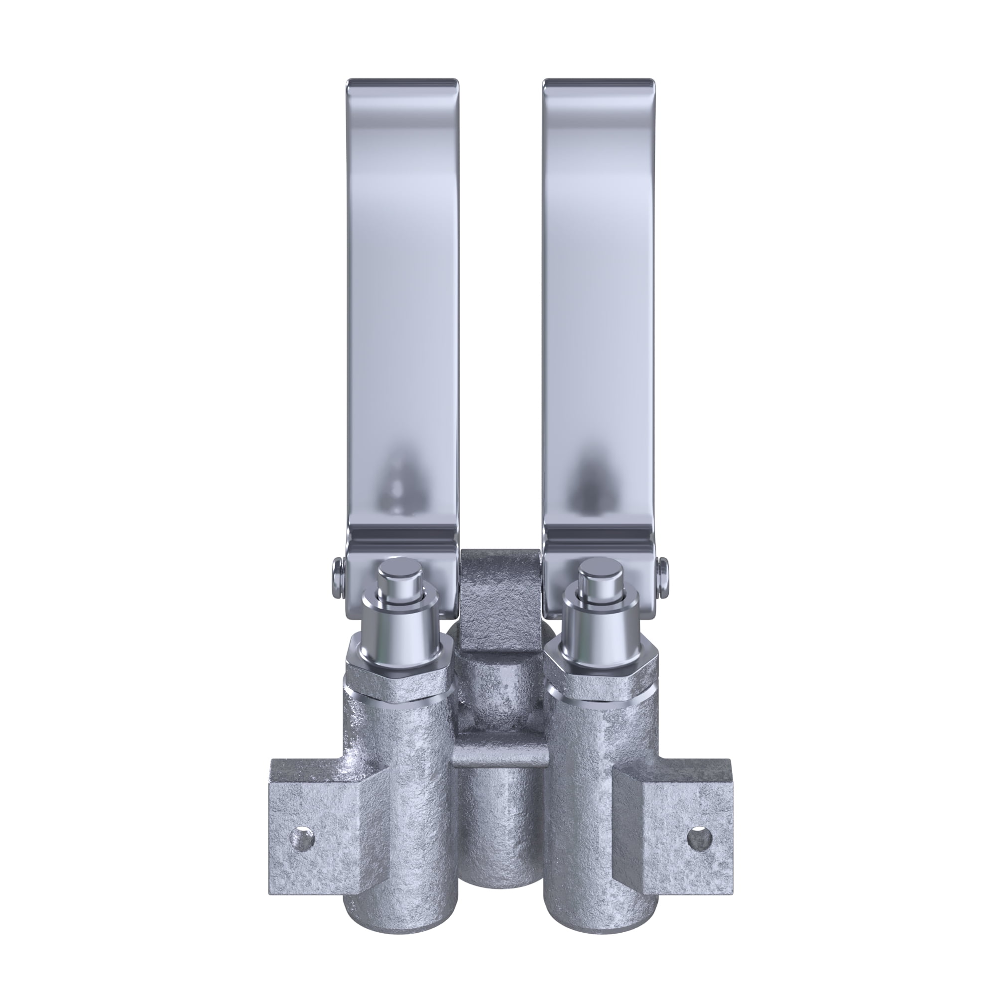 AmGood Stainless Steel Hands-Free Wall-Mounted Hand Sink 17 in x 15 in with Faucet and Double Knee Valves