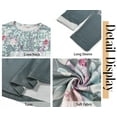thumbnail image 6 of Fantaslook Women Tunic Tops Casual Long Sleeve Shirts Crew Neck Fall Tops Basic Tees Floral Dressy Blouses, 6 of 8