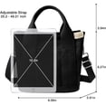 thumbnail image 5 of Kukuzhu Canvas Tote Bag for Women Stylish Crossboy Handbag Casual Hobo Bag Top Handle Satchel with Multiple Pockets, 5 of 6