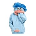 thumbnail image 6 of Big Mouth Pullover Hoodies Unisex Flannel Hooded Sweatshirt, Funny 3D Character Face Oversized Hoodie with Front Pocket for Casual Daily Party Streetwear, 6 of 8