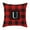 U, variant on Christmas Pillowcase, Festive Cushion Cover, Twenty Six Letters Peach Skin Print Plaid Pillowcase, Soft Durable Material, Easy To Clean, Universal Size 45x45cm, Bright Color, Exquisite Craftsmanship