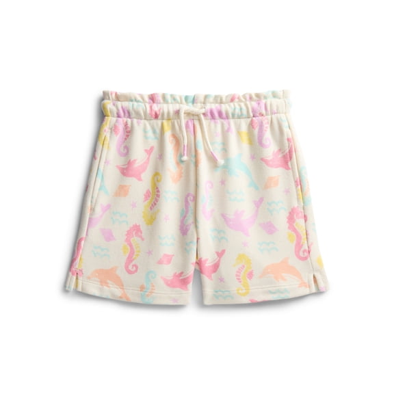 Wonder Nation Little Girls' Pull On Knit Shorts, Sizes 4-10
