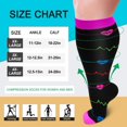 thumbnail image 3 of MesaSe 3 Pairs Plus Size Compression Socks Wide Calf for Women and Men 20-30 mmHg Extra Large for Circulation Support Recovery, 3 of 7
