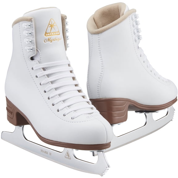 New Jackson Ultima Mystique JS1491 White Misses Size 12.5 M Ice Skates Figure