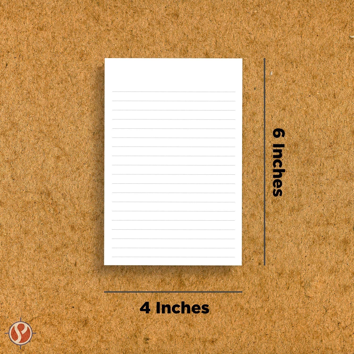 Thick White Note Cards for notes or thoughts, Printed black ruled lines Both sides - Vertical Ruled Cards"100 per pack" (4 x 6)