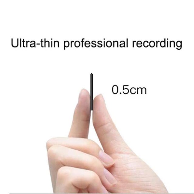 Grabadora digital de sonido profesional ultradelgada de 16 GB, Mini dictáfono portátil activado por voz, reproductor de Mp3 de grabación con reducción de ruido Hd esquí esquí Gafas de esquí