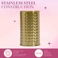 thumbnail image 4 of Paris Hilton - Juego de utensilios de cocina con utensilios de cocina de silicona, batidor y cuchar&oacute;n de acero inoxidable, 7 piezas, rosa y dorado, 4 of 9