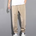 thumbnail image 2 of ZORYEVY Plus Size Mens Pants Workout Running Fall Athletic Joggers Trousers for Men Breathable Solid Drawstring Elastic Waist Pants with Pockets, 2 of 6
