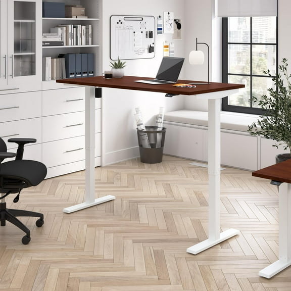 Move 40 Series 60W Adjustable Standing Desk in Hansen Cherry - Engineered Wood
