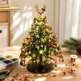 thumbnail image 4 of TACILIP Room Decor, 1PC DIY Beaded Christmas Tree Kit Handmade Mini Tabletop Xmas Tree With Light 3 Styles Topper Decor Gift, Gifts for Her, 4 of 7
