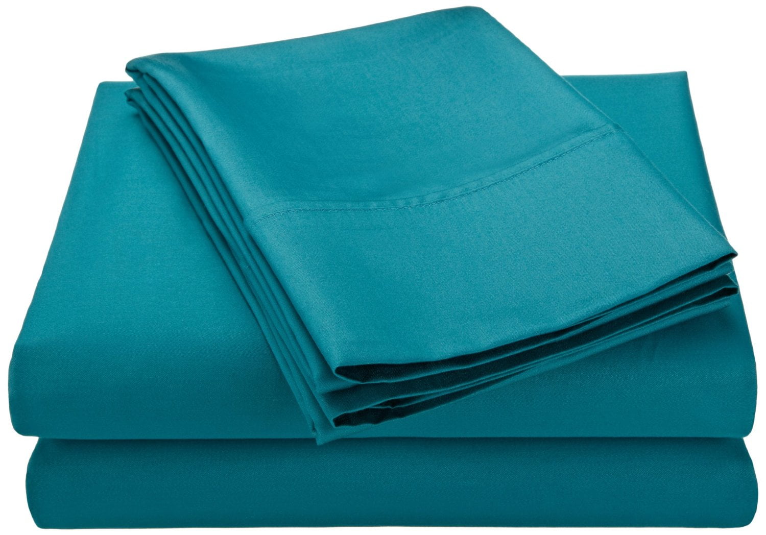 WrinkleResistant CottonBlend Sheet Set Queen, Teal